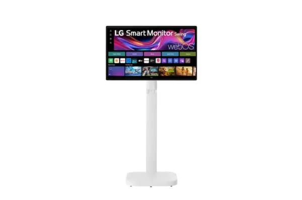 LG 31.5-inch 4K UHD IPS Smart Monitor Swing with Touchscreen, Rolling Stand