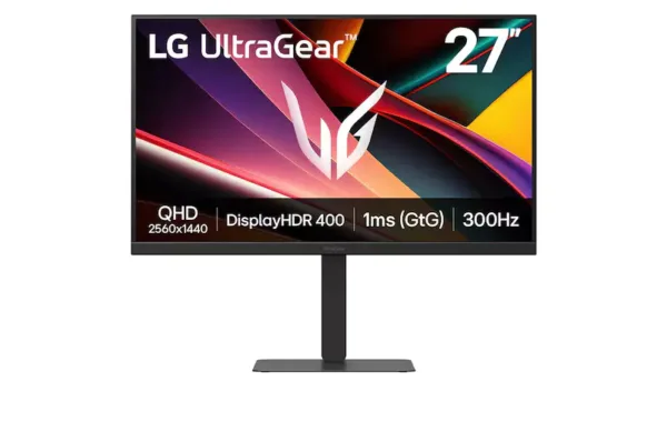 27" UltraGear™ QHD IPS gaming monitor | 300Hz, 1ms, DisplayHDR™ 400
