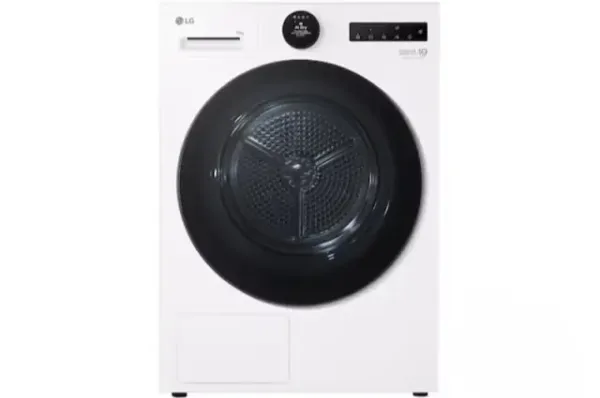 10kg Dual Inverter Heat Pump™ Dryer with LCD Screen and Auto Cleaning condenser, White