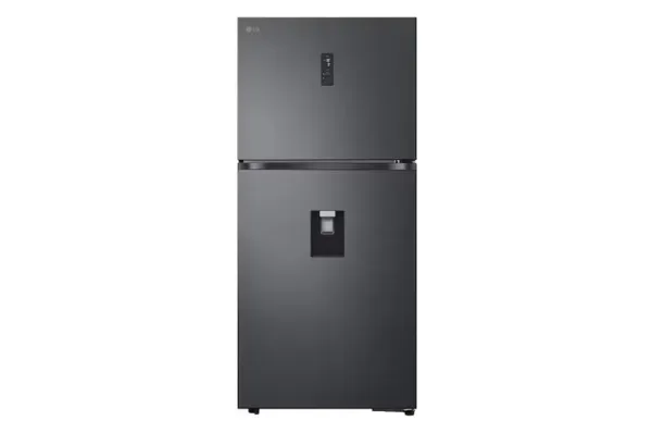 603L Top Freezer Fridge in Essence Matt Black with Water Dispenser & Auto Ice maker